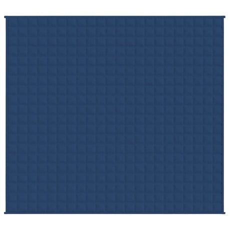 Vidaxl verzwaringsdeken 220x240 cm 15 kg stof blauw