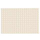 Vidaxl verzwaringsdeken 122x183 cm 9 kg stof lichtcrèmekleurig