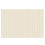 Vidaxl Weakage blanket 122x183 cm 9 kg fabric light cream -colored