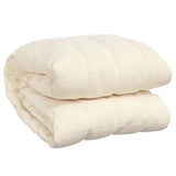 Vidaxl Weakage blanket 135x200 cm 6 kg of fabric light cream -colored