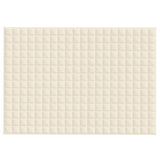 Vidaxl Weakage blanket 135x200 cm 6 kg of fabric light cream -colored