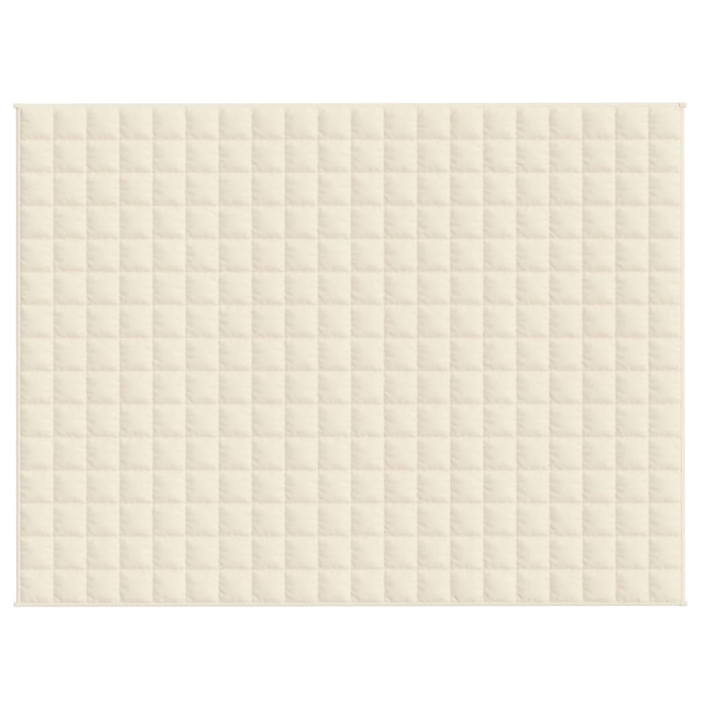 Vidaxl Svage tæppe 152x203 cm 11 kg stof Lys creme -farvet