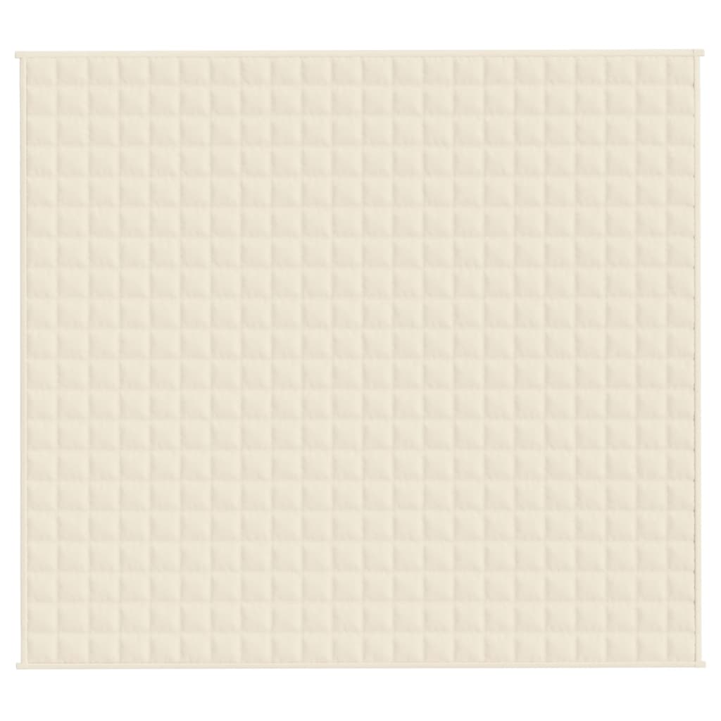 Vidaxl schwache Decke 200x220 cm 13 kg Stoff Leuchtencreme -gelöscht