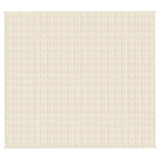 Vidaxl verzwaringsdeken 200x230 cm 13 kg stof lichtcrèmekleurig