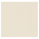 Vidaxl verzwaringsdeken 220x230 cm 11 kg stof lichtcrèmekleurig