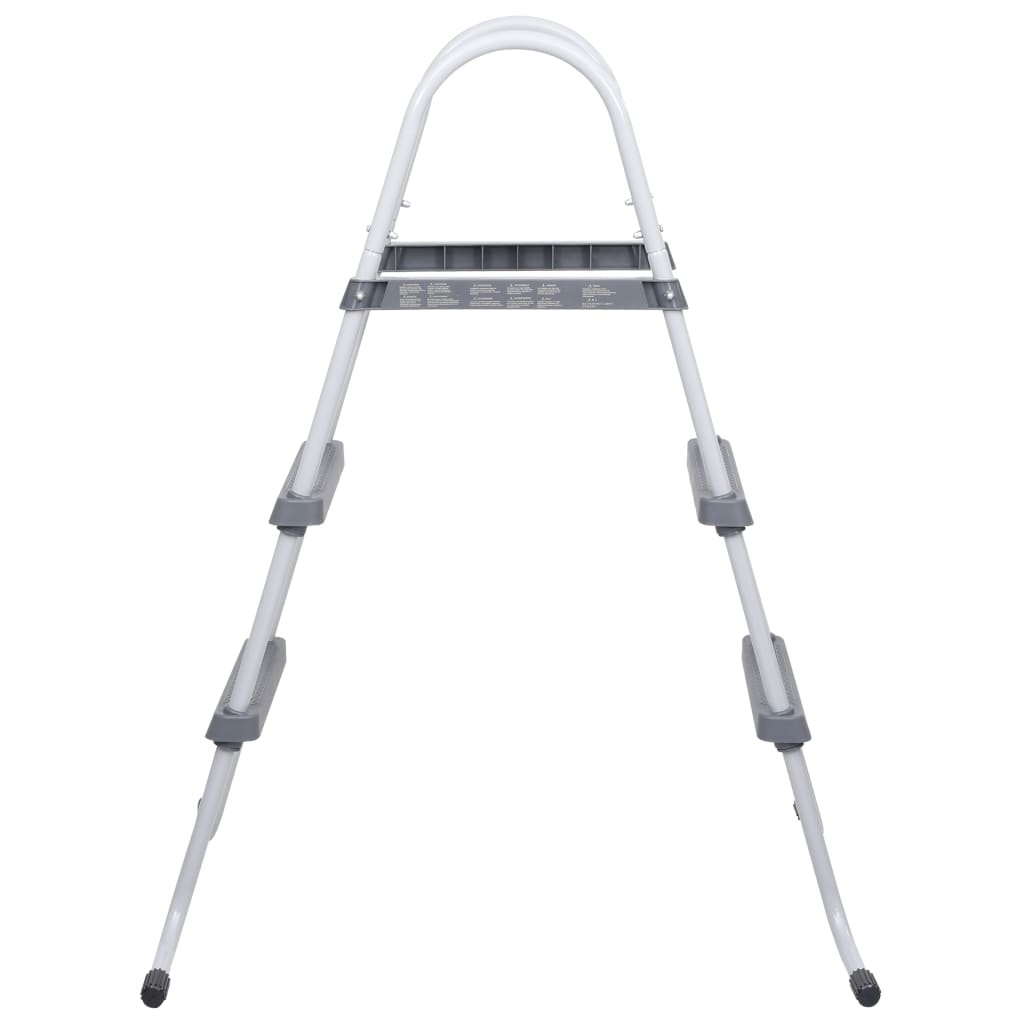 Vidaxl Swimming pool ladder 84 cm steel gray