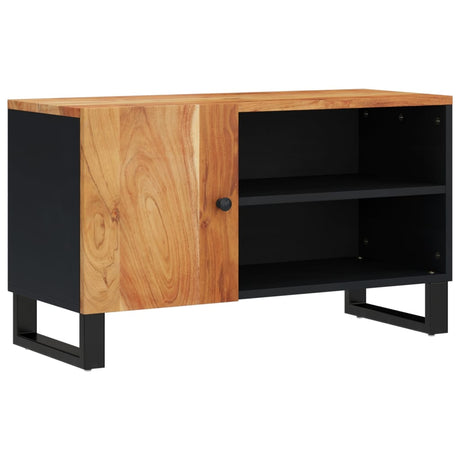 Vidaxl tv-meubel 80x33x46 cm massief acaciahout en bewerkt hout