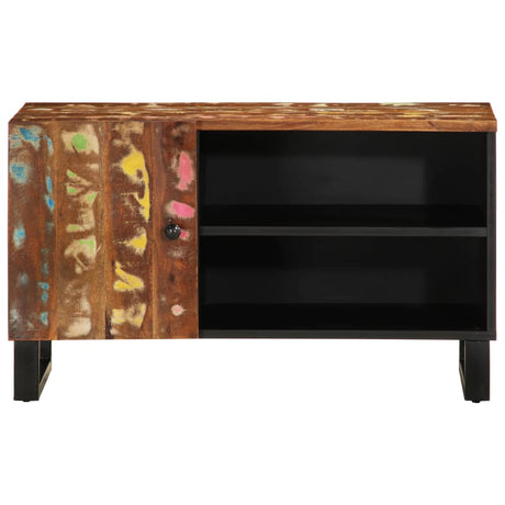 Vidaxl tv-meubel 80x33x46 cm massief hout gerecycled en bewerkt hout