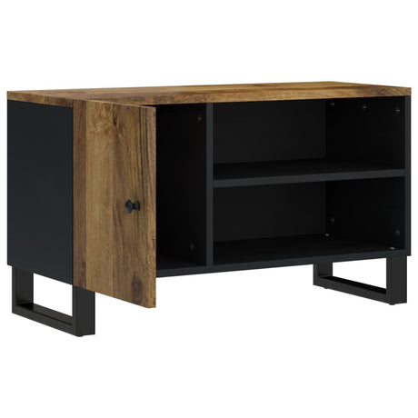 Vidaxl tv-meubel 80x33x46 cm massief mangohout en bewerkt hout