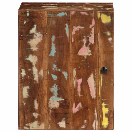 Vidaxl badkamerwandkast 38x33x48 cm massief recycled hout