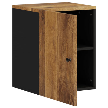 Vidaxl badkamerwandkast 38x33x48 cm massief mangohout
