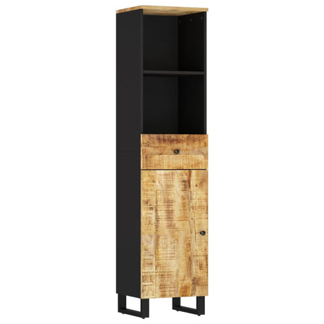 Vidaxl badkamerkast 38x33x160 cm massief mangohout