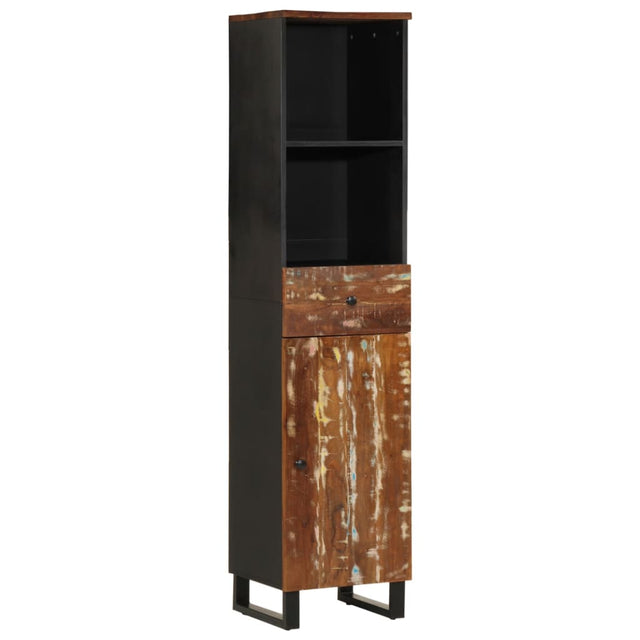 Vidaxl badkamerkast 38x33x160 cm massief recycled hout