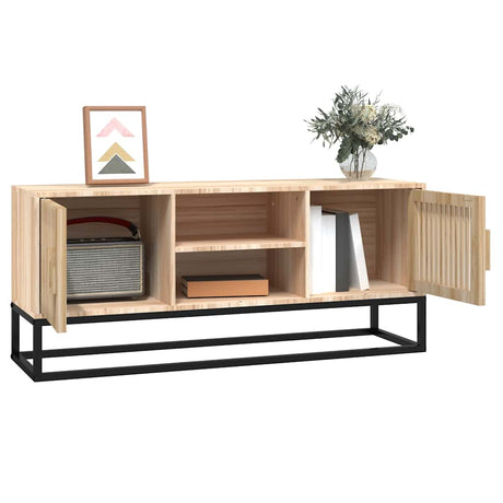 Vidaxl tv-meubel 105x30x45 cm bewerkt hout en ijzer