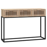 Vidaxl wandtafel 105x30x75 cm bewerkt hout en ijzer