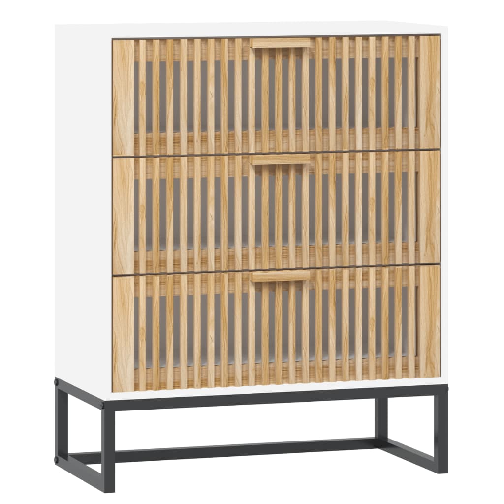 Vidaxl dressoir 60x30x75 cm bewerkt hout wit