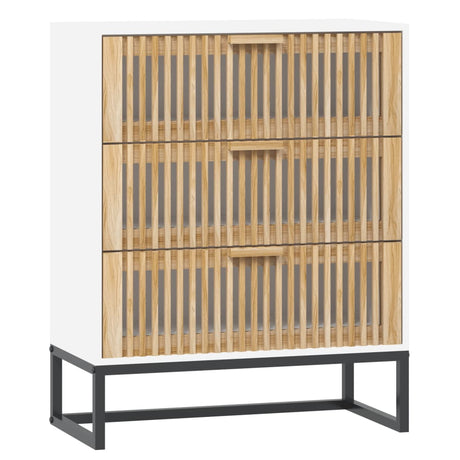 Vidaxl dressoir 60x30x75 cm bewerkt hout wit