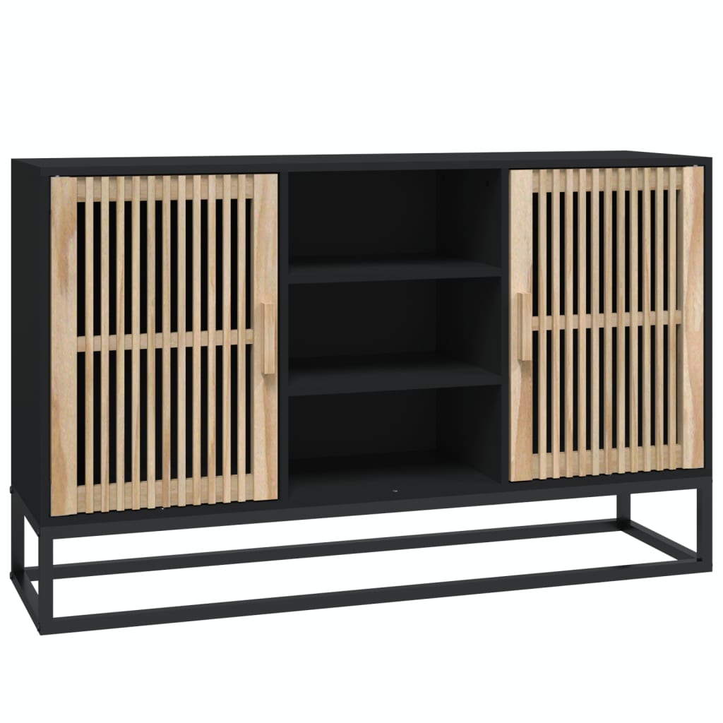 Vidaxl dressoir 105x30x65 cm bewerkt hout zwart