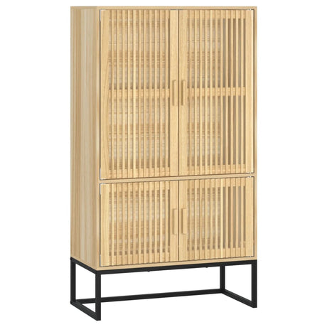 Vidaxl hoge kast 70x35x125 cm bewerkt hout