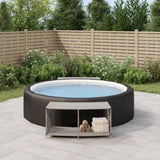 Vidaxl Storage Ocene 2 St Poly Rattan Grey