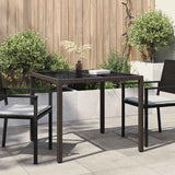 Vidaxl tuinstafel bruin 90 x 90 x 75 cm poly rattan