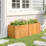 Vidaxl Planter dvignjen 150x50x50 cm trden tik