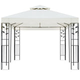 Arbor vidaxl avec toit double 6x3 m blanc