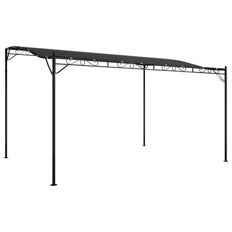 Vidaxl luifel 4x3 m 180 g m² stof en staal antracietkleurig