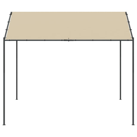 Vidaxl tuinpaviljoen 3x3 m staal en stof beige