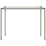 Vidaxl prieel 3x3 m 180 g m² stof en staal wit