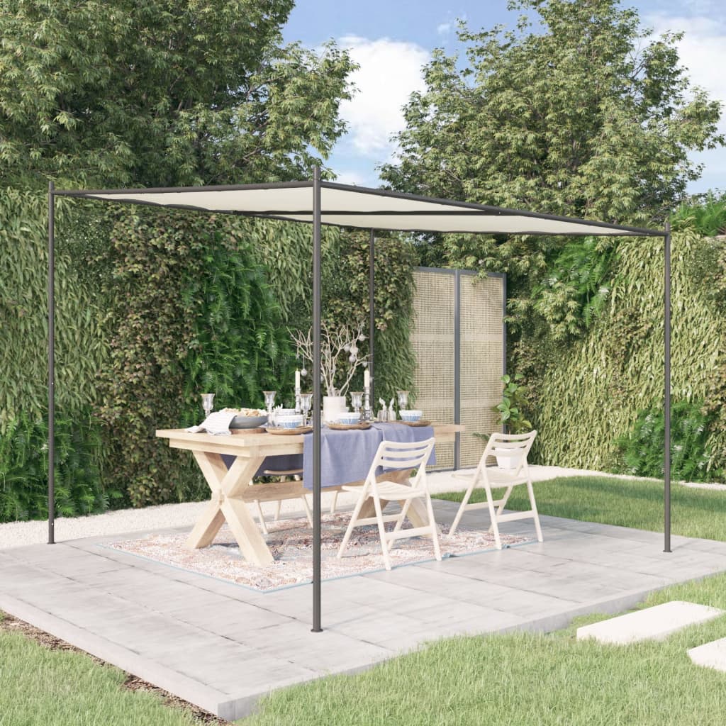 Vidaxl Arbor 3x3 m 180 g m² tkanine in jeklene bele