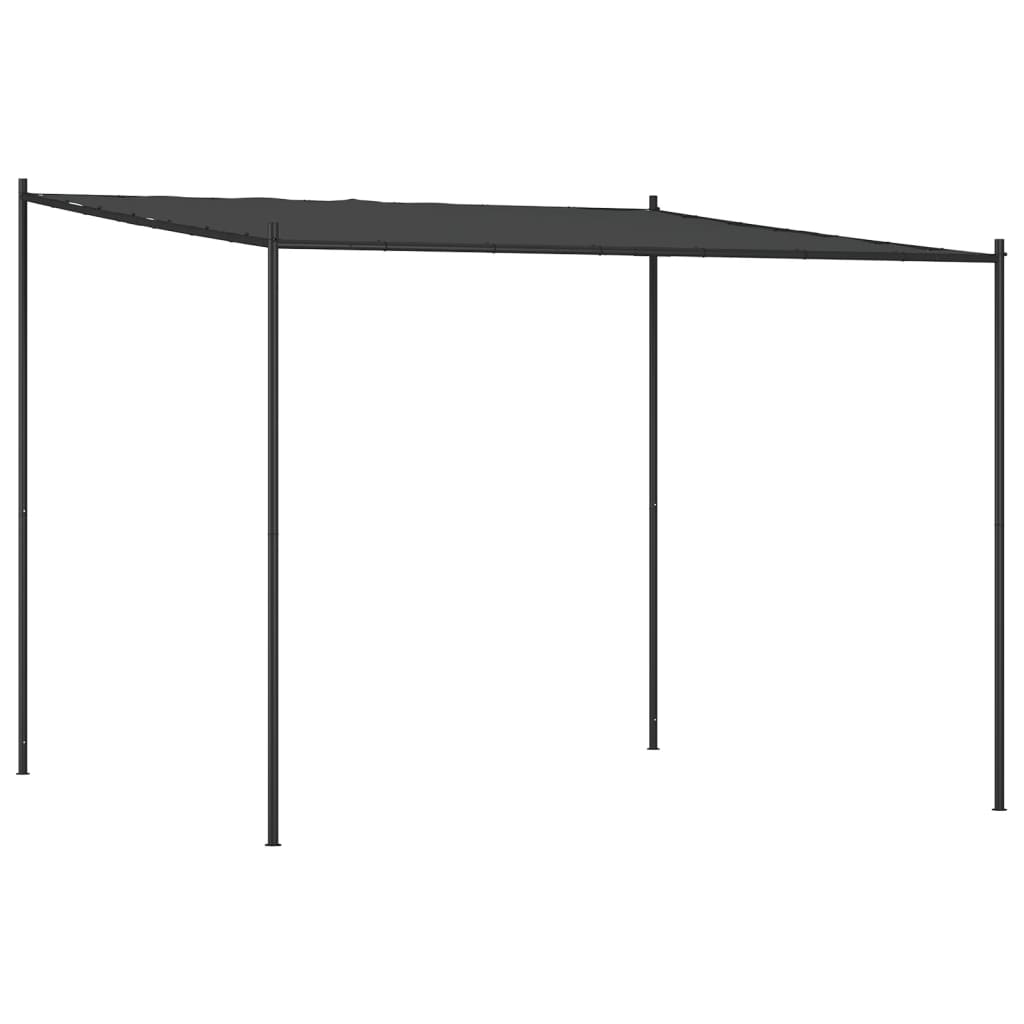 Vidaxl Arbor 3x3 m 180 g m² tkanine in jeklene antracite -Racite