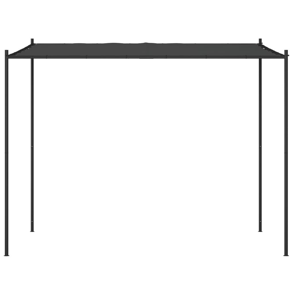 Vidaxl Arbor 3x3 m 180 g m² tkanine in jeklene antracite -Racite