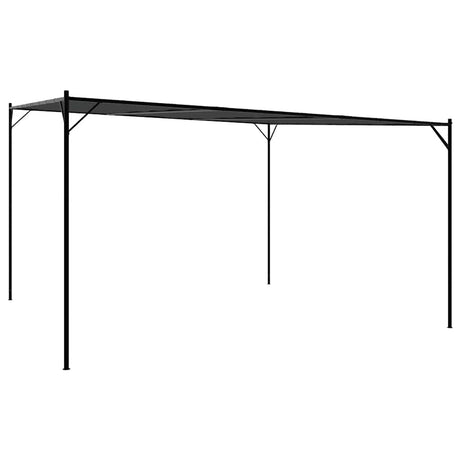 Vidaxl prieel 4x4 m 180 g m² stof en staal antracietkleurig