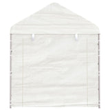Vidaxl prieel met dak 2,28x2,23x2,69 m polyetheen wit
