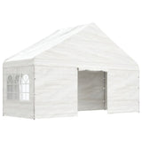 Vidaxl Arbor con techo 5.88x2.23x3.75 m Polyetileno blanco