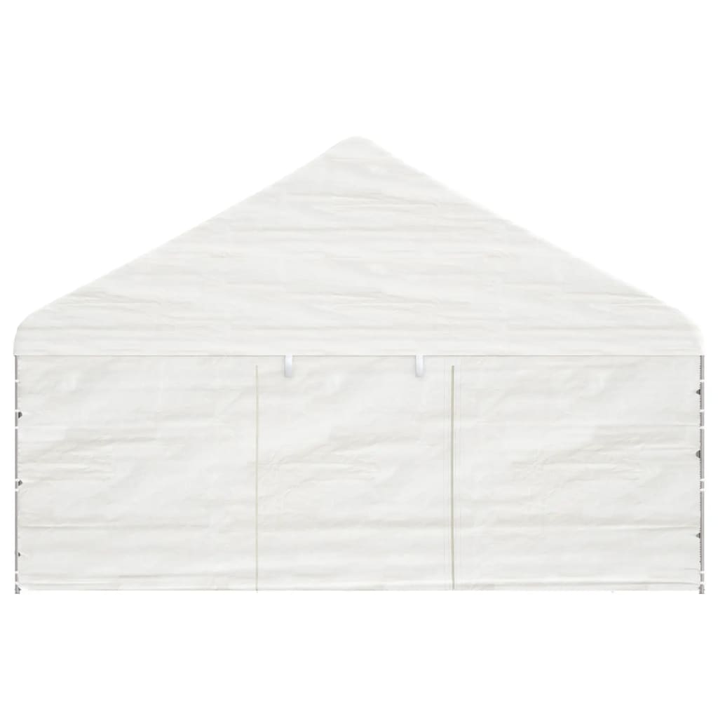 Vidaxl Arbor con techo 5.88x2.23x3.75 m Polyetileno blanco