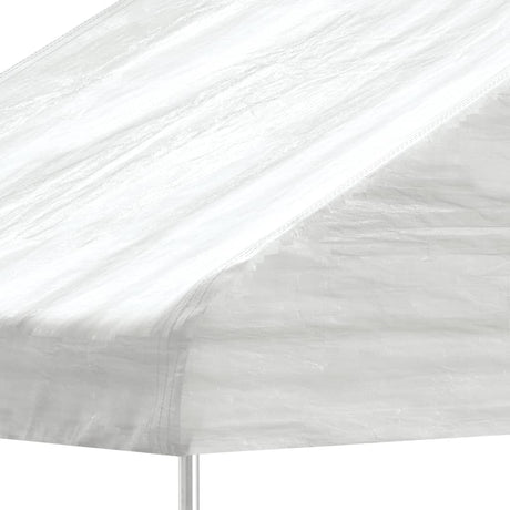 Vidaxl prieel met dak 2,28x2,23x2,69 m polyetheen wit
