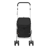 Vidaxl hondenwagen inklapbaar 100x49x96 cm linnenstof zwart