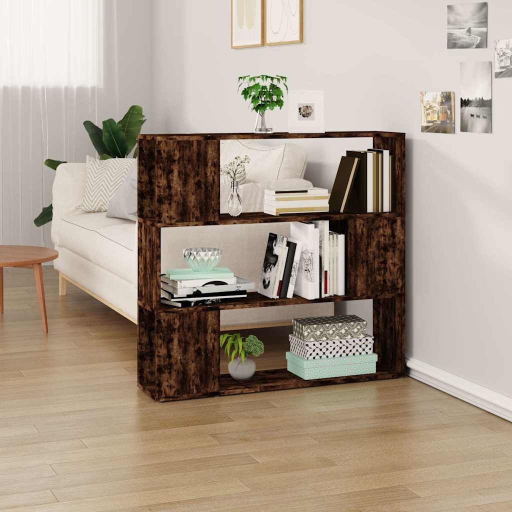 Vidaxl boekenkast kamerscherm 100x24x94 cm gerookt eikenkleurig