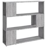 Vidaxl boekenkast kamerscherm 100x24x94 cm grijs sonoma eikenkleurig