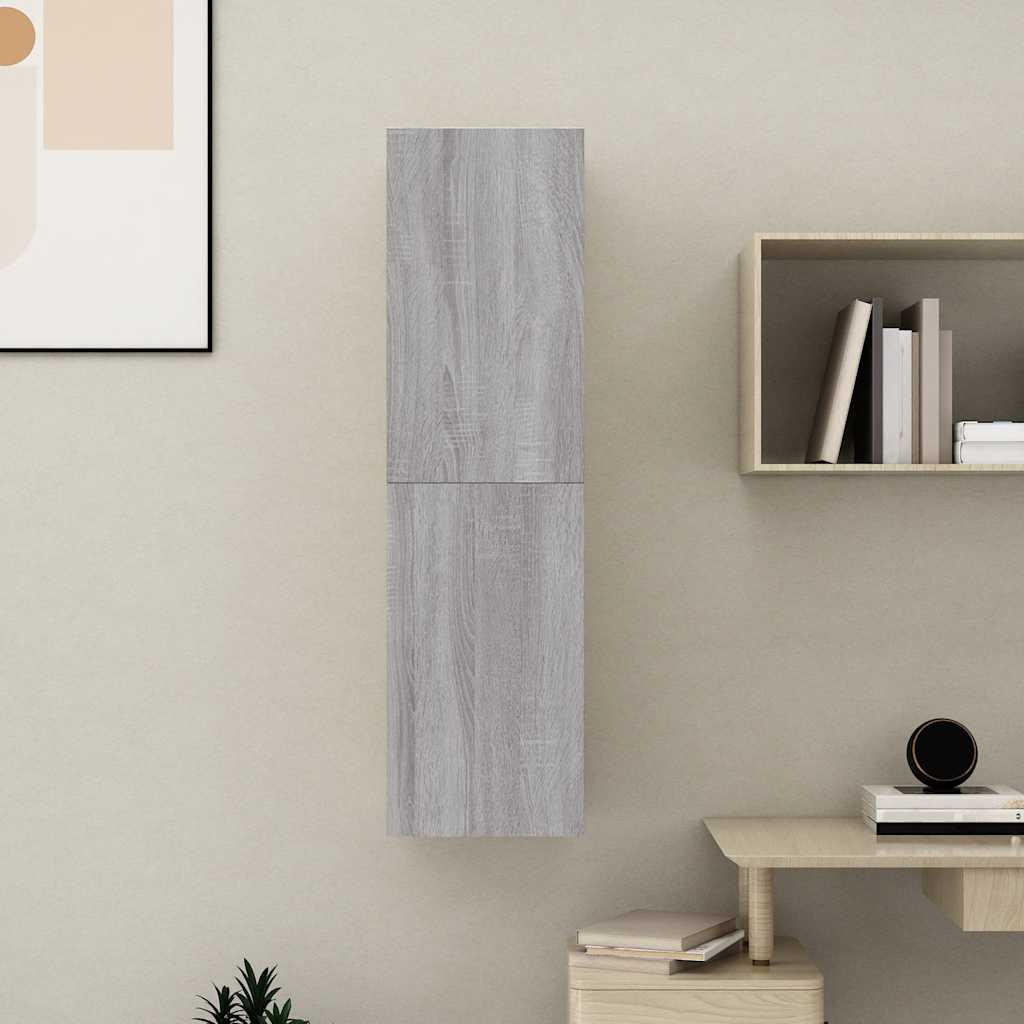 Vidaxl tv-wandmeubel 30,5x30x110 cm grijs sonoma eikenkleurig