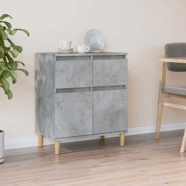 Vidaxl dressoir 60x35x70 cm bewerkt hout betongrijs