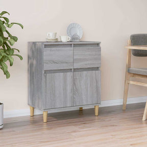 Vidaxl dressoir 60x35x70 cm bewerkt hout grijs sonoma eikenkleurig