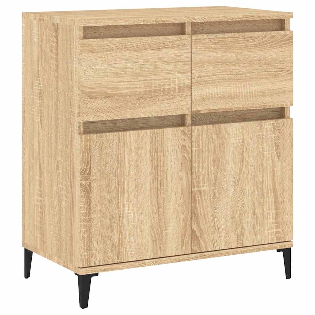 Vidaxl dressoir 60x35x70 cm bewerkt hout sonoma eikenkleurig