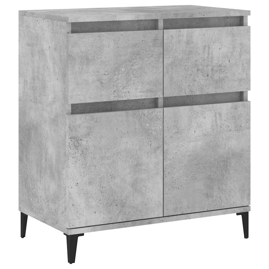 Vidaxl dressoir 60x35x70 cm bewerkt hout betongrijs