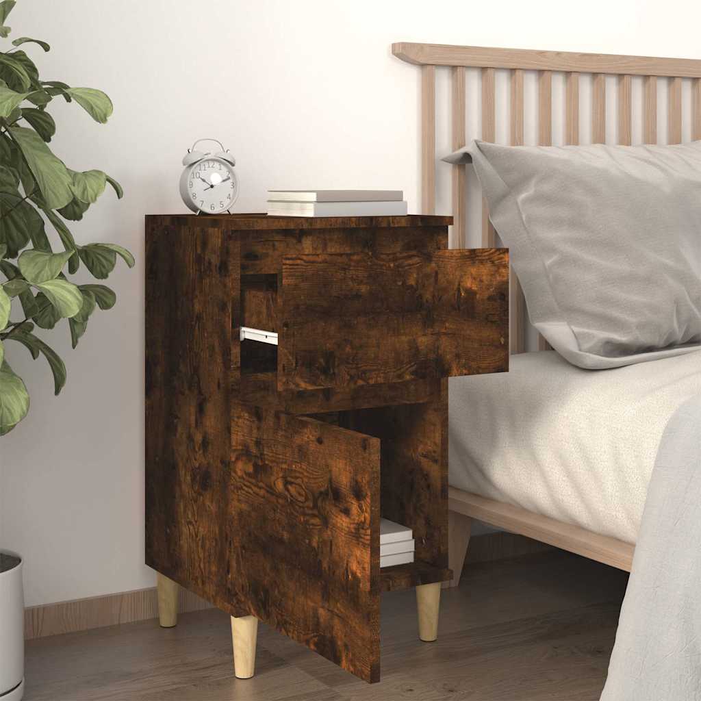 Vidaxl nachtkastjes 2 st 40x35x70 cm gerookt eikenkleurig