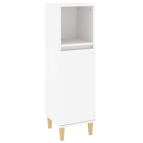 Vidaxl badkamerkast 30x30x100 cm bewerkt hout wit
