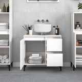 Vidaxl badkamerkast 65x33x60 cm bewerkt hout wit
