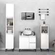 Vidaxl badkamerkast 65x33x60 cm bewerkt hout wit